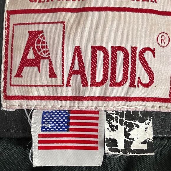 Addis VTG Black Leather Rose/Fringe Vest S…‎ - Picture 3 of 10